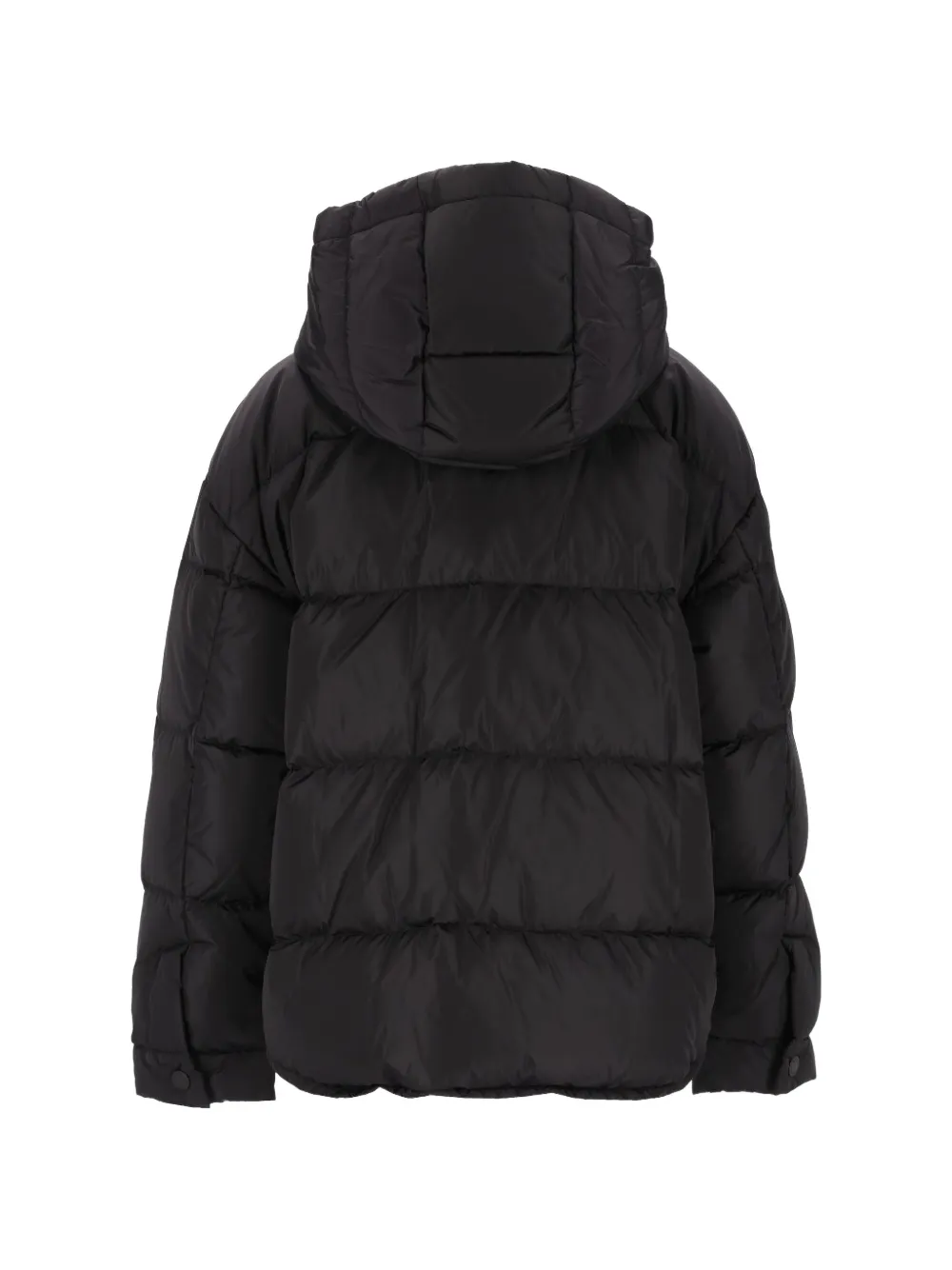 Weekend Max Mara quilted hooded puffer jacket Zwart