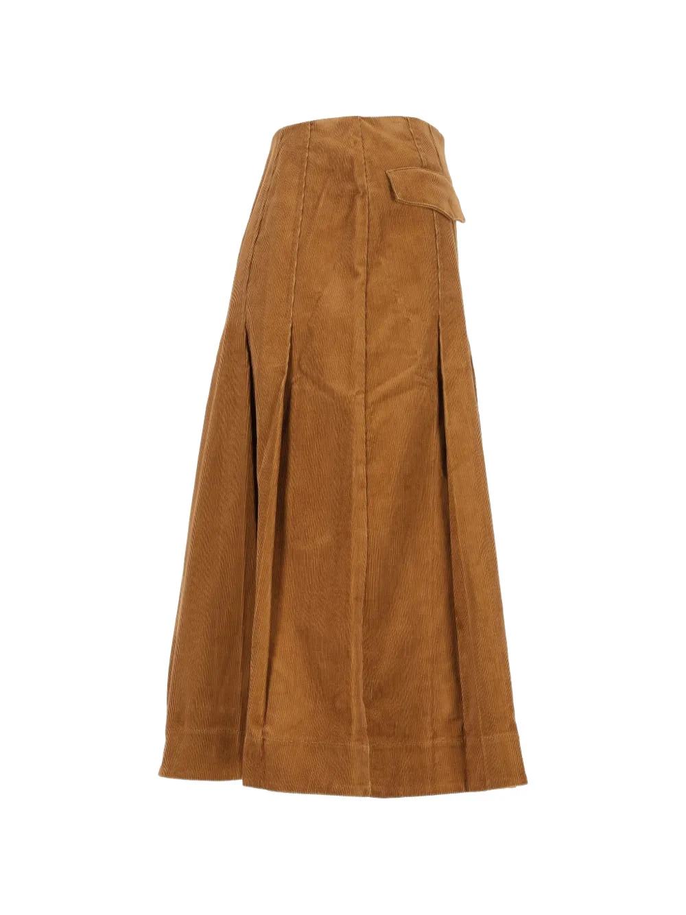 Tory Burch corduroy pleated skirt Bruin