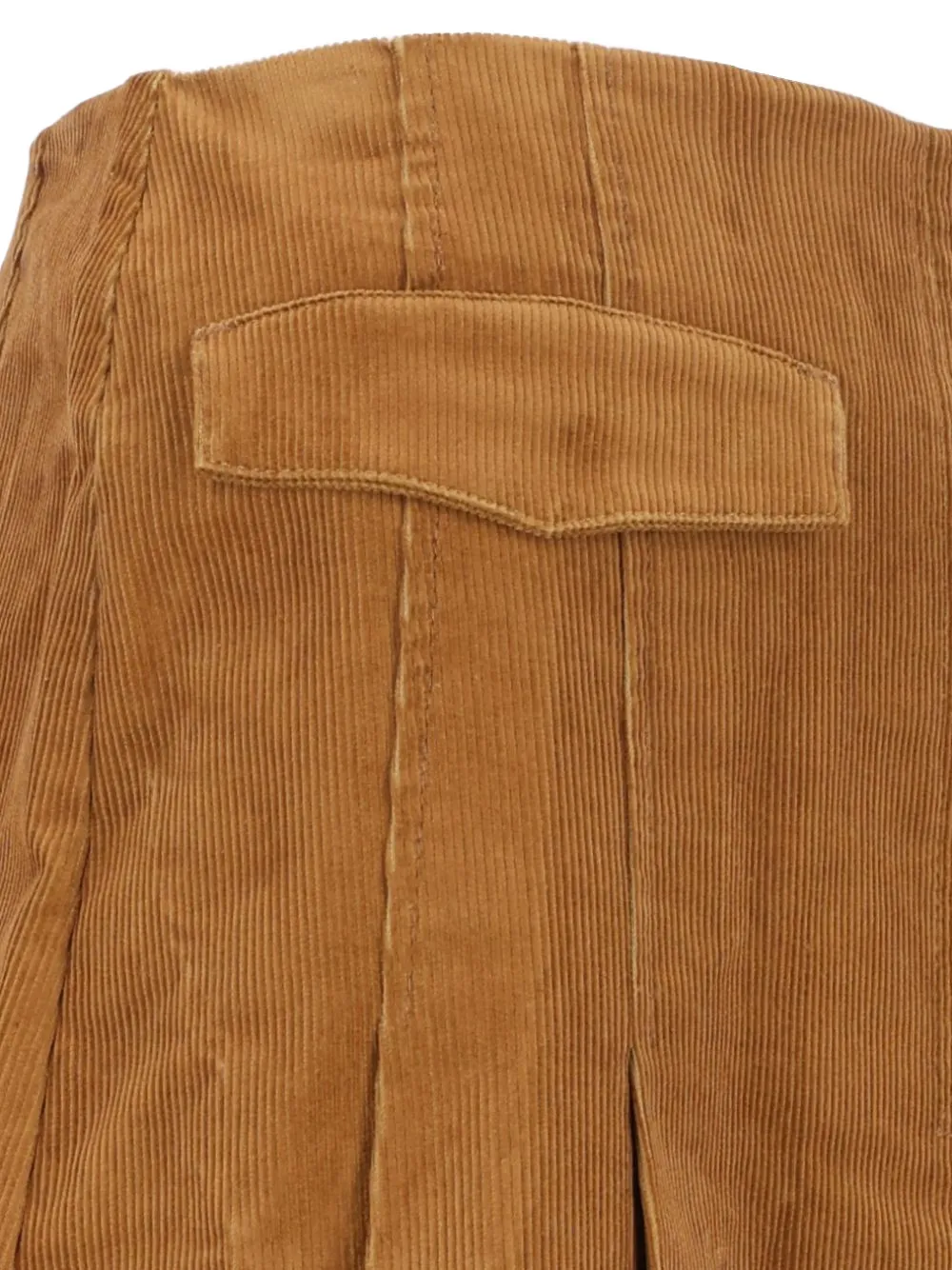 Tory Burch corduroy pleated skirt Bruin