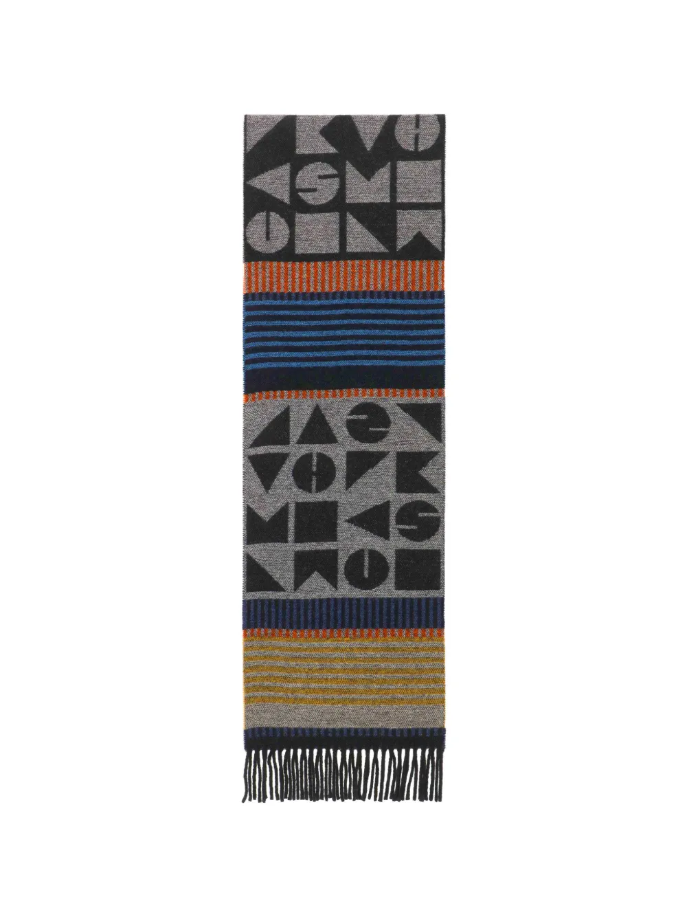 Henrik Vibskov Vibs In Bobs patterned-jacquard scarf - Nero