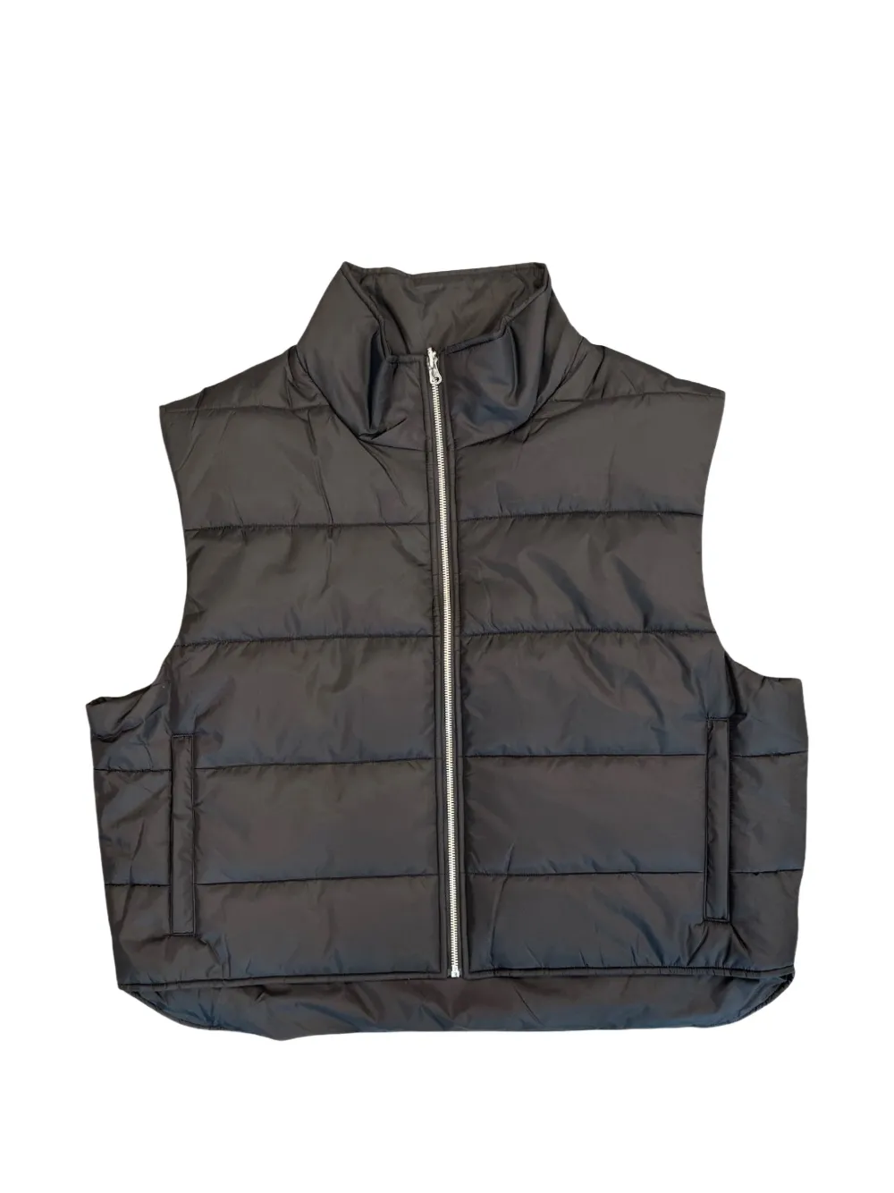HELLSTAR quilted star-embroidered puffer gilet - Black