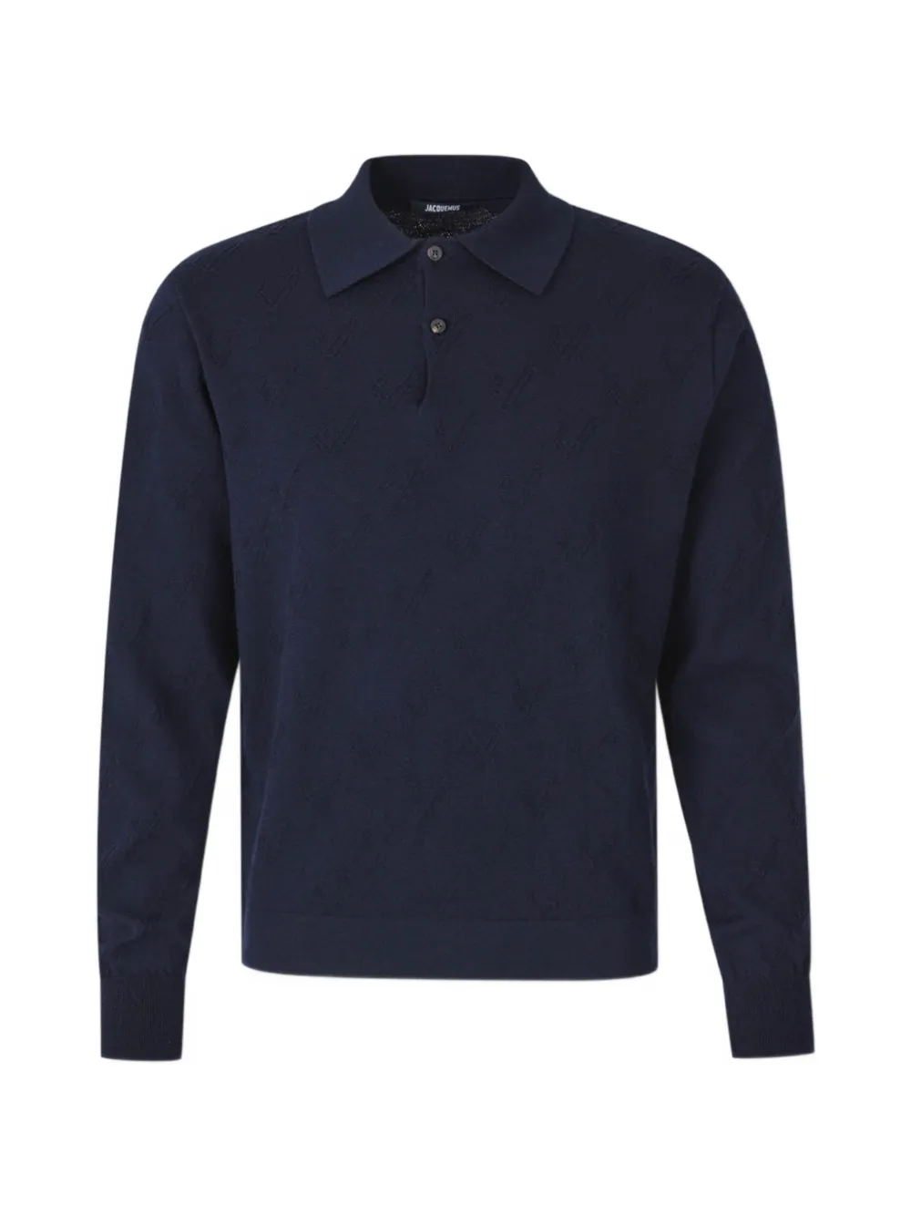 Jacquemus The Abbracio knit polo shirt - Blau