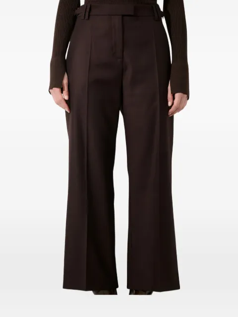 Barbara Bui buckle-waist flannel trousers