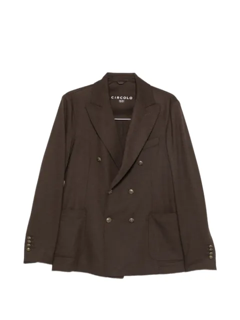 Circolo 1901 double-breasted peak-lapel blazer