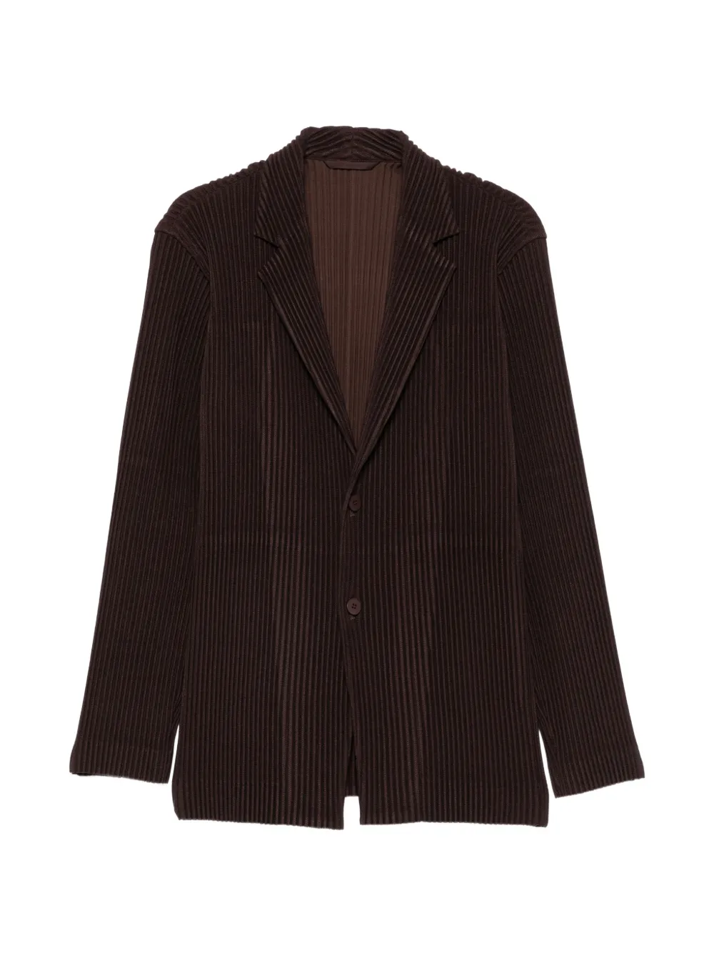 Homme Plissé Issey Miyake notched-lapel blazer Bruin