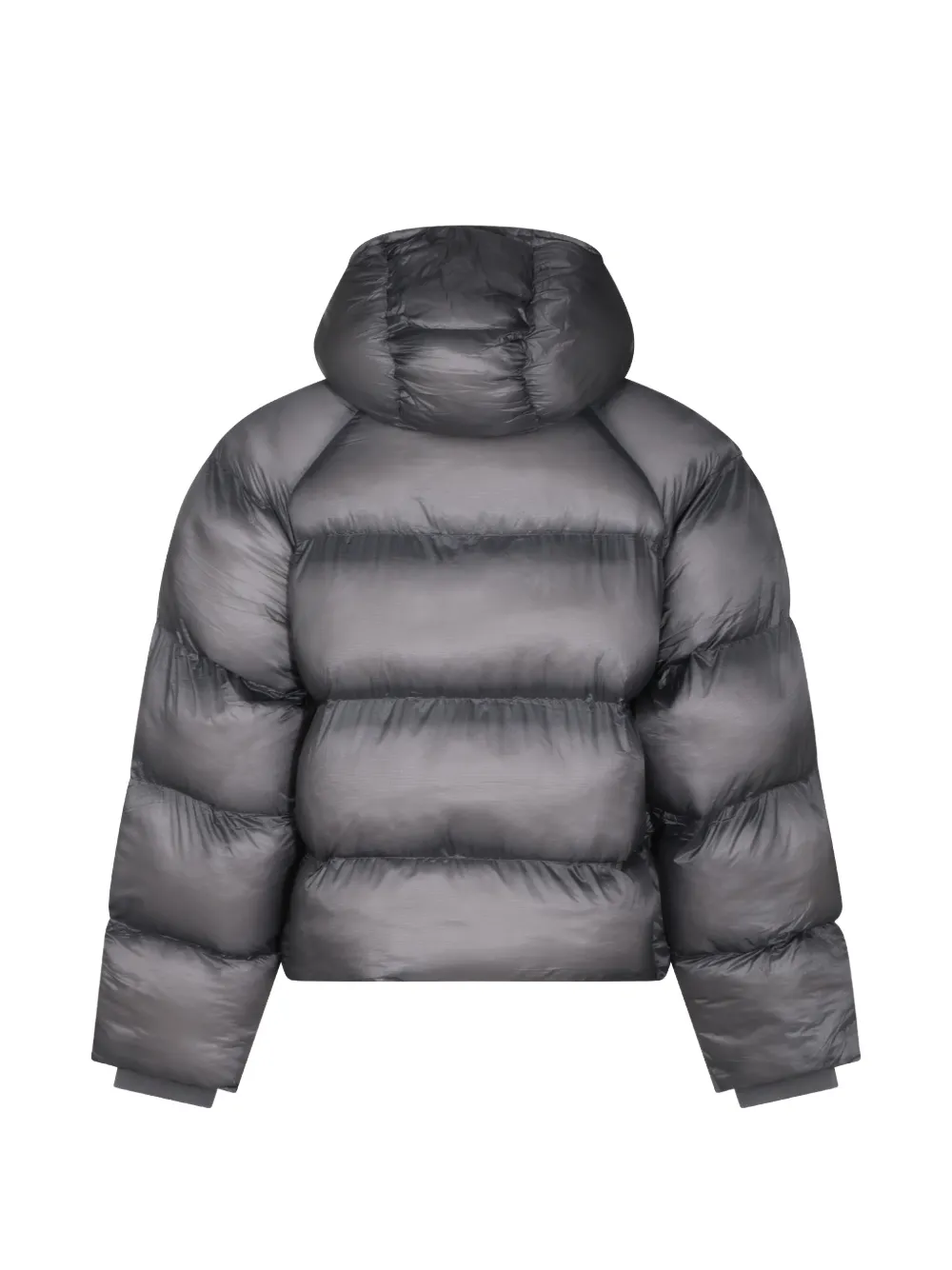 Daily Paper Dias hooded puffer jacket Zwart