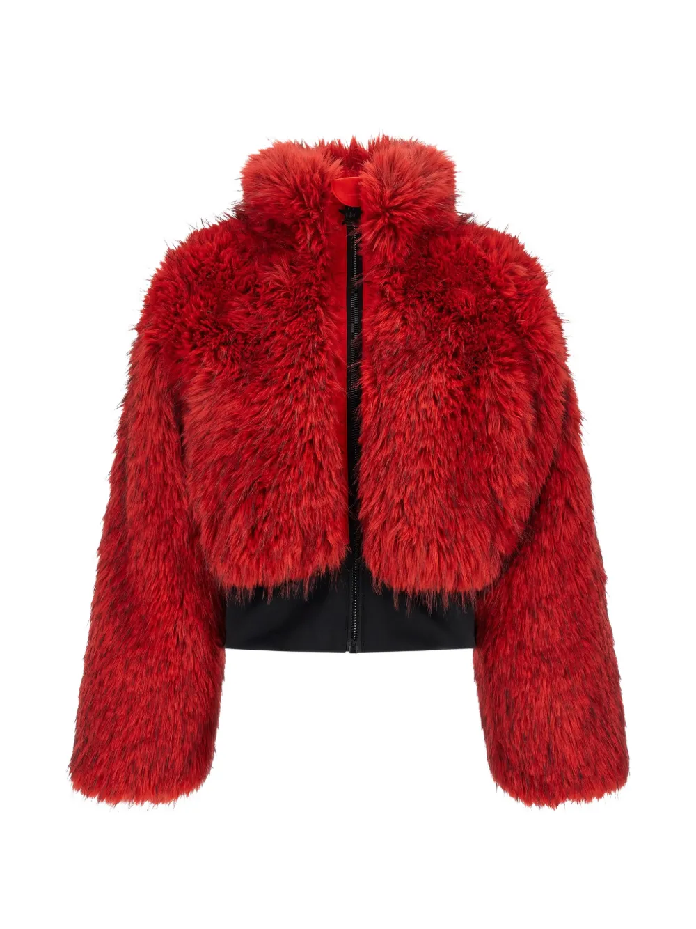 Goldbergh Fuwa faux-fur cropped jacket Rood