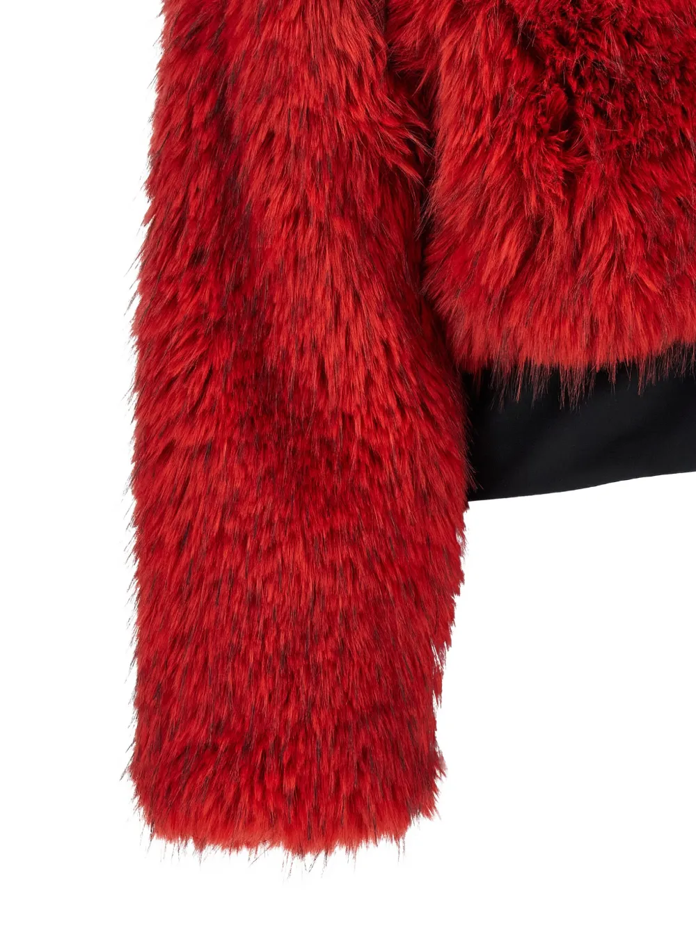 Goldbergh Fuwa faux-fur cropped jacket Rood