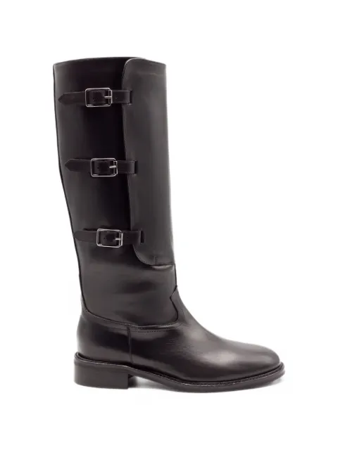 Julie Dee botas biker con correa y hebilla
