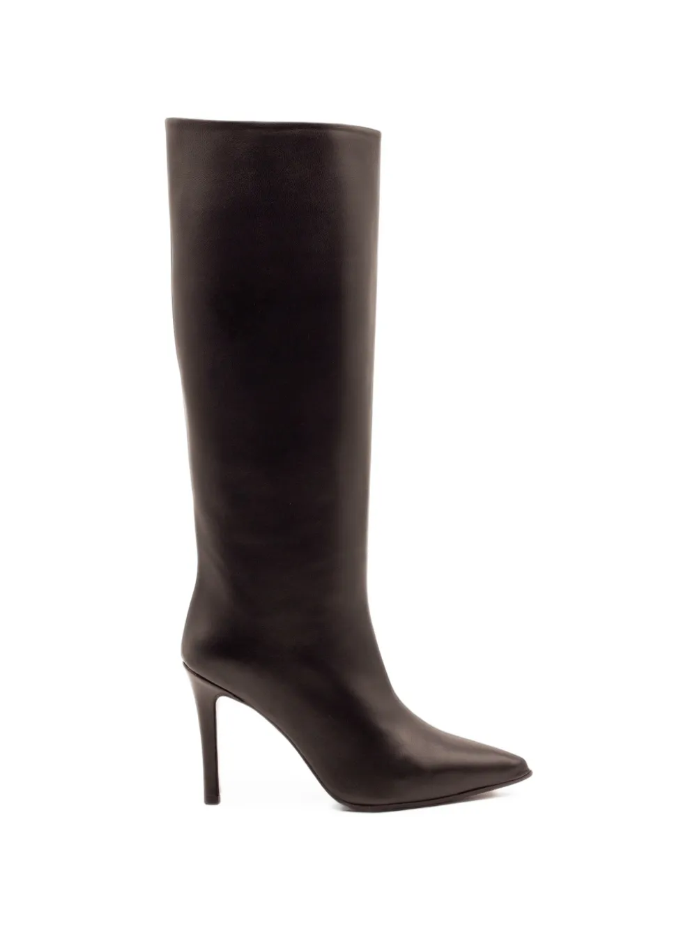Francesco Russo Pointed-toe Knee-high Boots In Brown