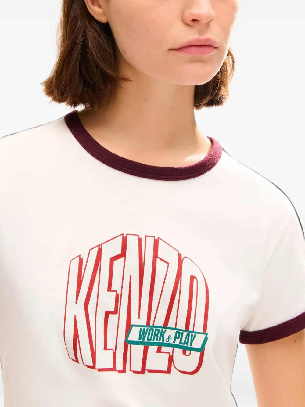 Kenzo Work And Play T-shirt Wit