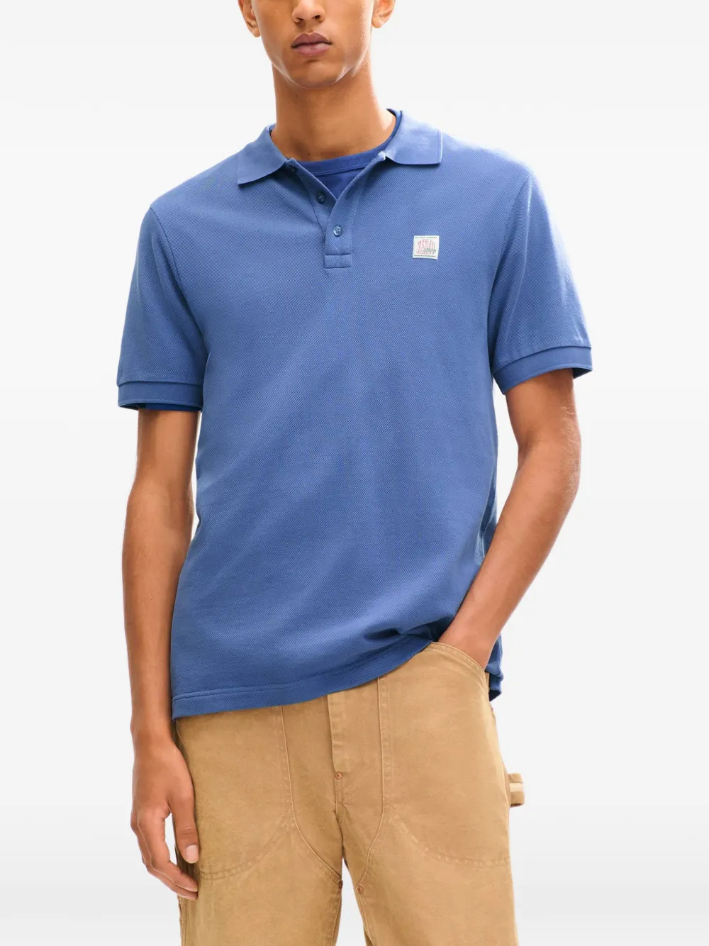 Kenzo Work And Play katoenen poloshirt Blauw