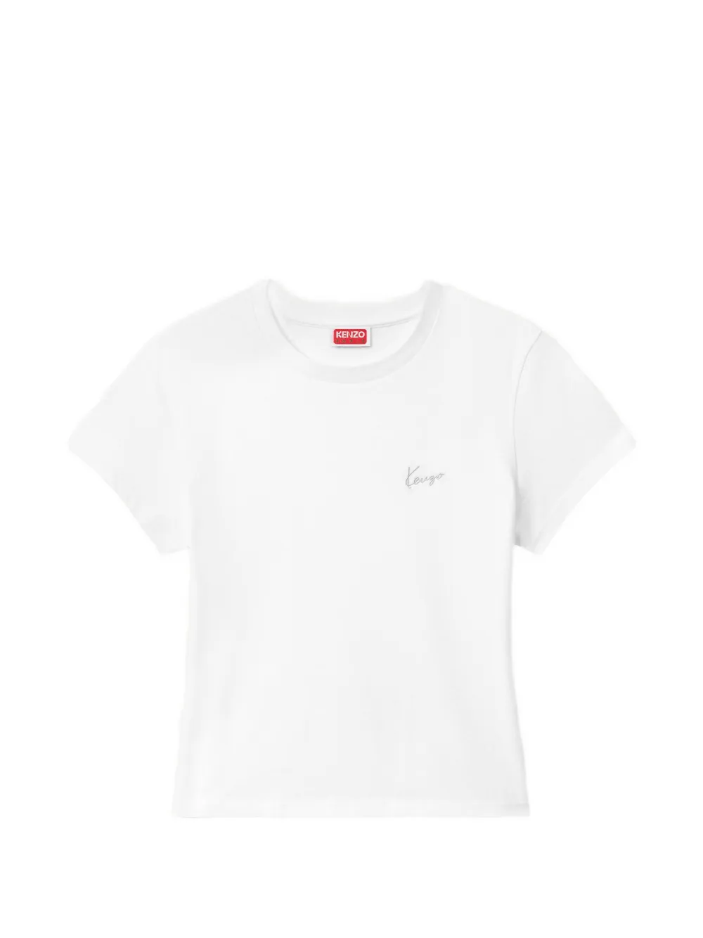 Kenzo Signature cotton T-shirt Wit