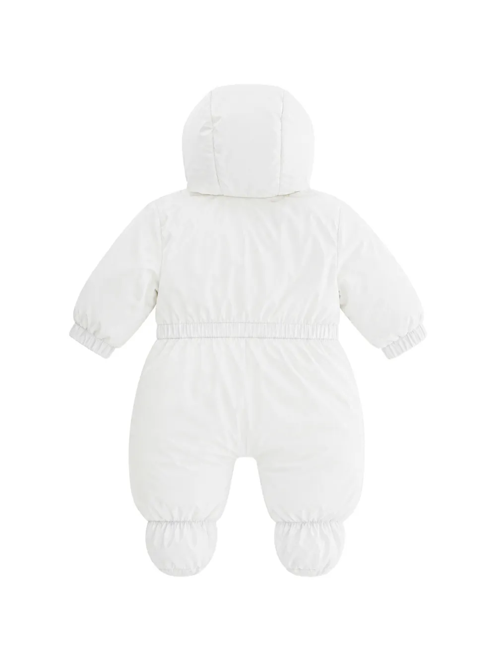 Elisabetta Franchi La Mia Bambina hooded padded snowsuit Beige