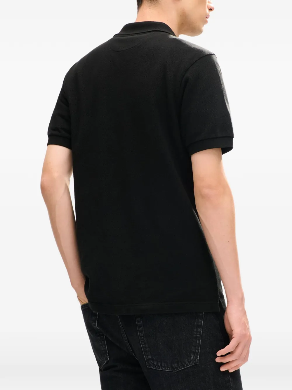 Kenzo Work And Play logo-appliqué polo shirt Zwart