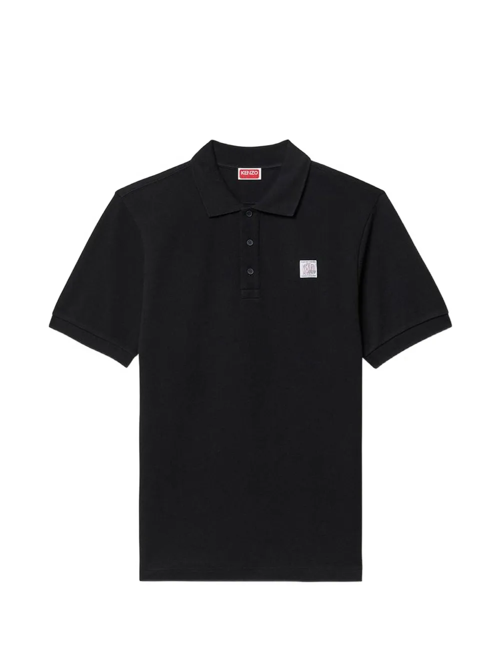 Kenzo Work And Play logo-appliqué polo shirt - Nero