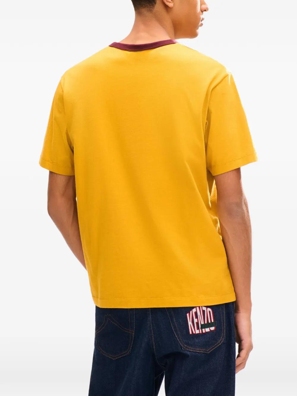 Kenzo Work And Play katoenen T-shirt Geel