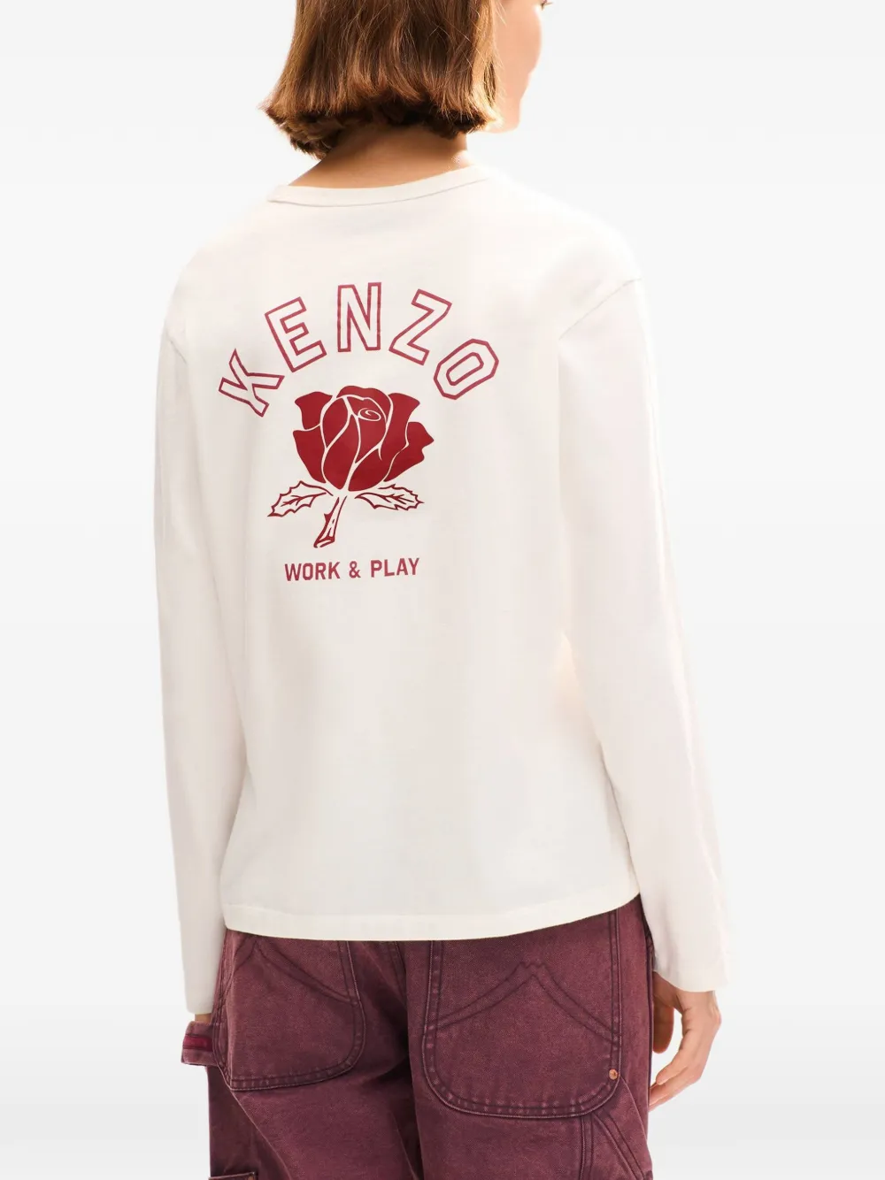 Kenzo Work And Play long-sleeve t-shirt Wit