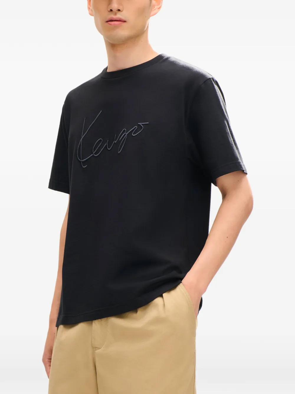 Kenzo Katoenen T-shirt Zwart