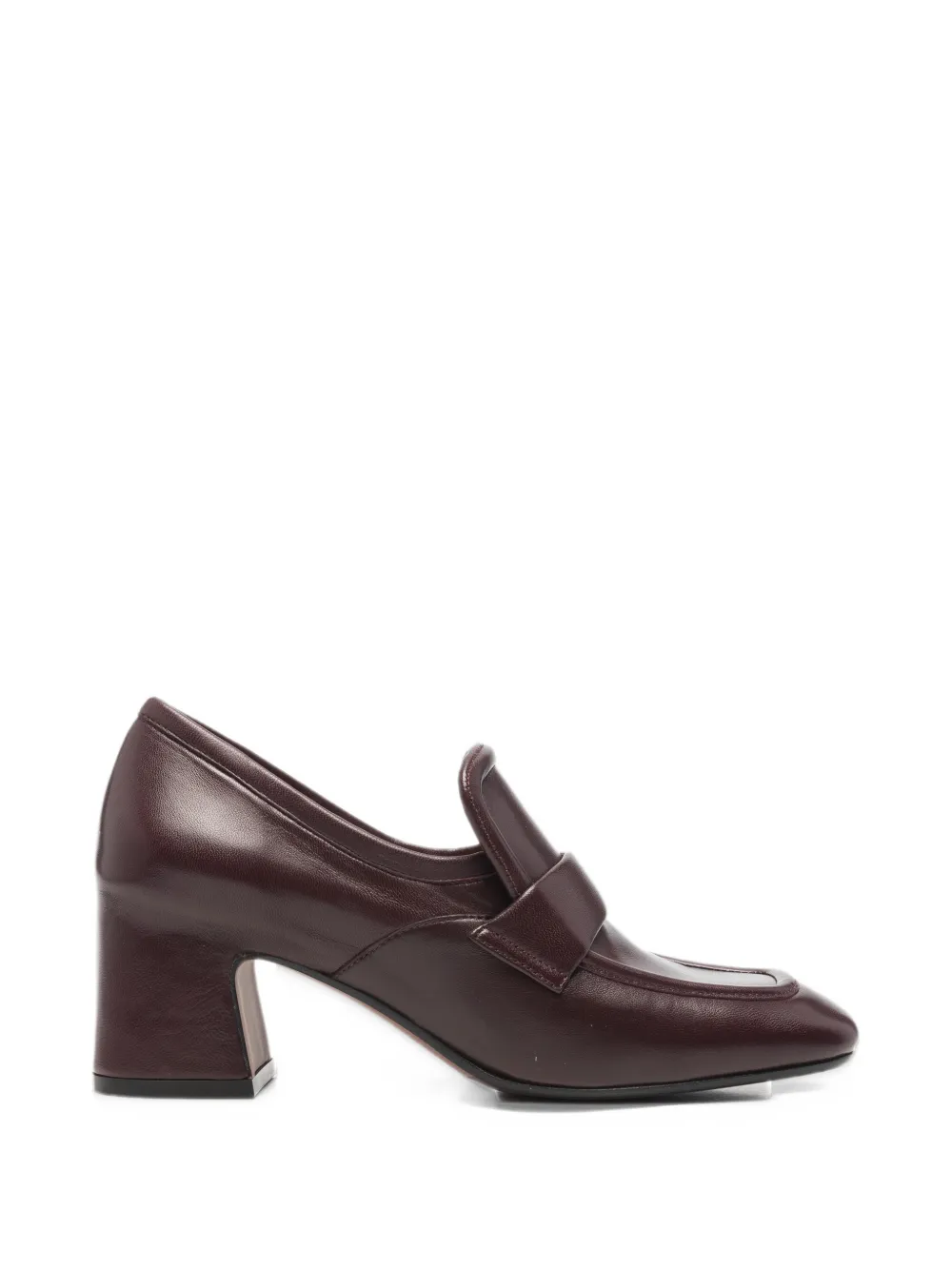 mara bini Perla block-heel loafers - Marrone