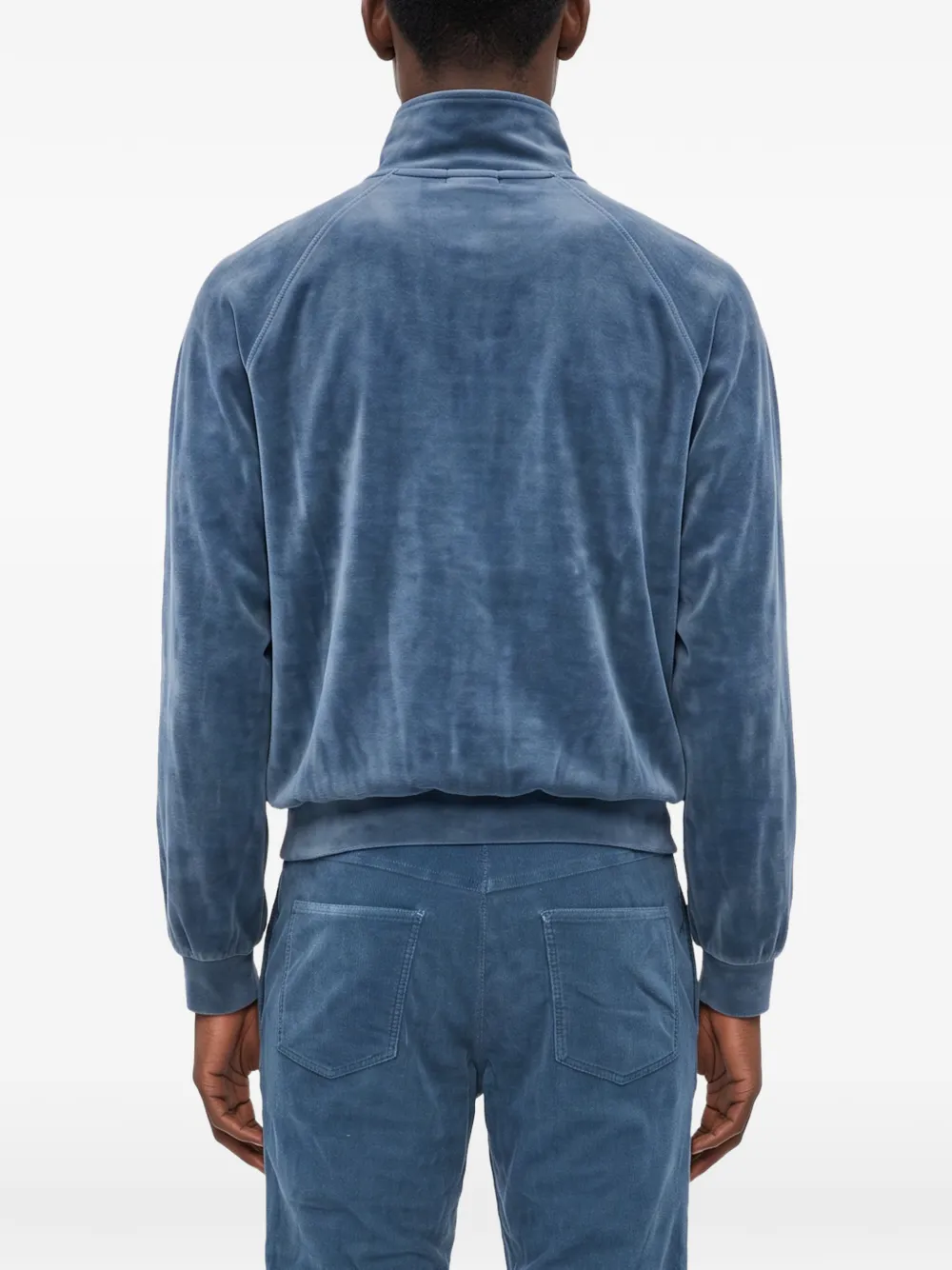 soshiotsuki x asics fluwelen sweater met logo-print Blauw