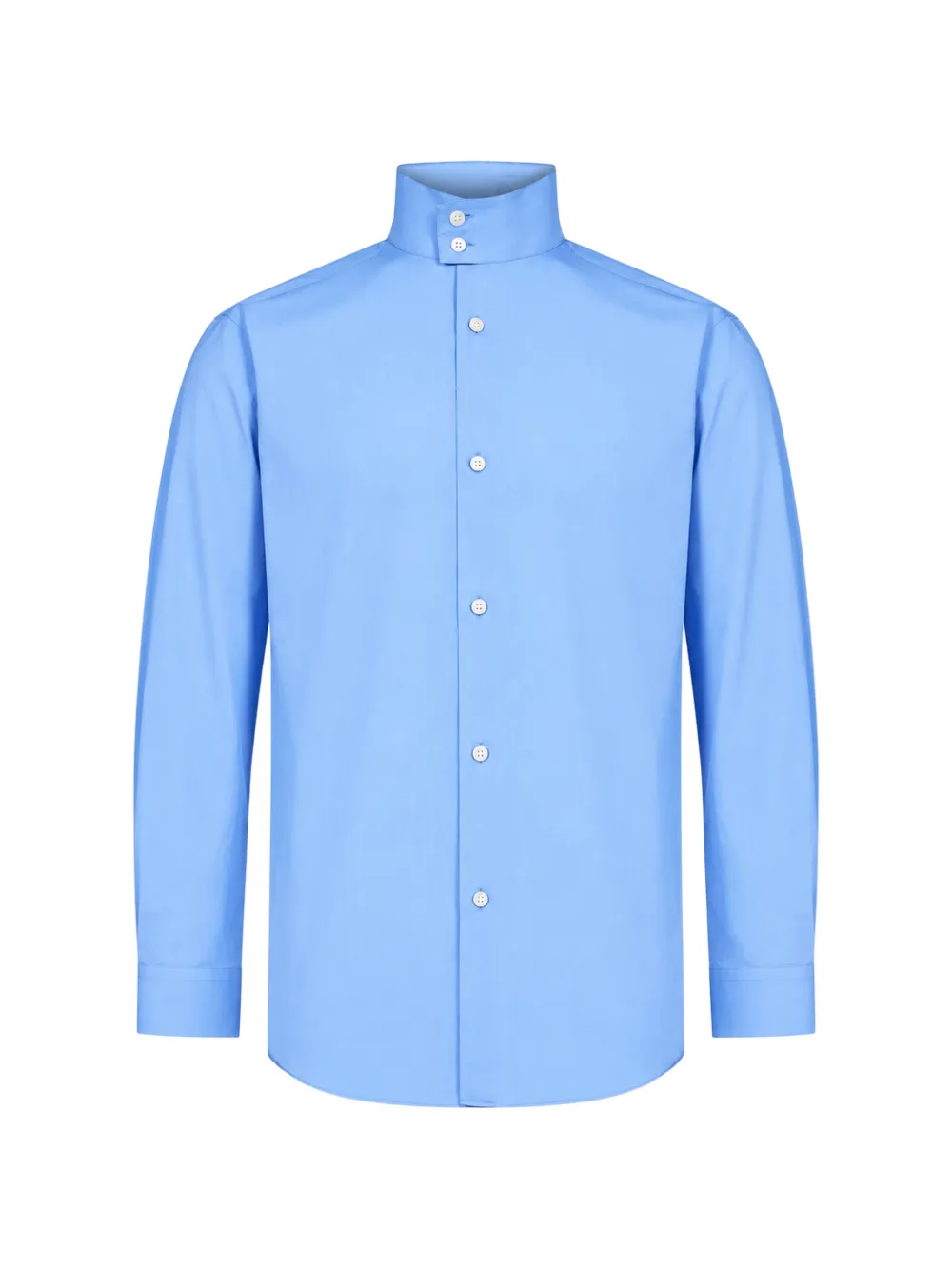 soshiotsuki high-neck long-sleeve shirt - Blue