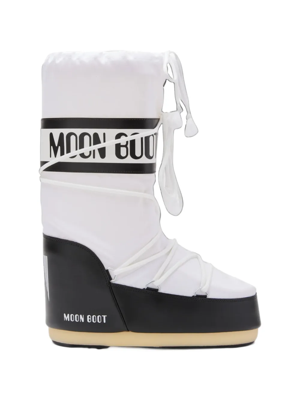 Moon Boot Icon Colourblock nylon boots - White