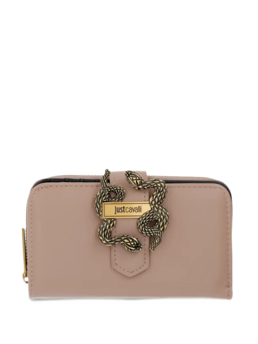 Just Cavalli snake-plaque wallet - Toni neutri