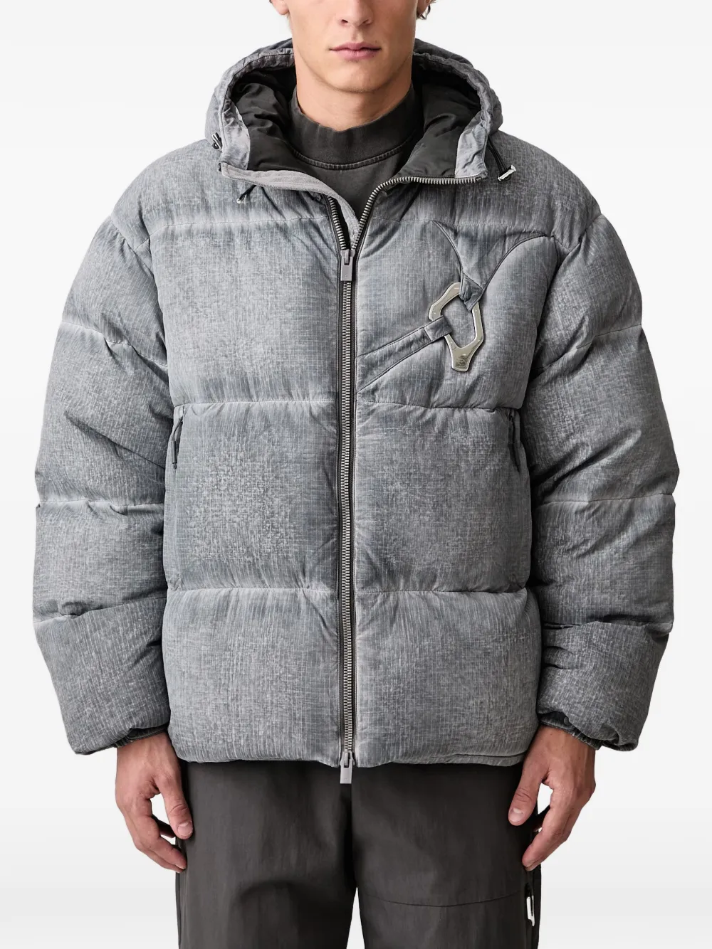 HELIOT EMIL padded hooded jacket - Grigio
