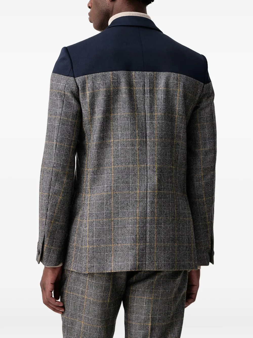 Kenzo Checks single-breasted blazer Grijs