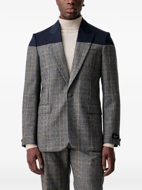 Kenzo Checks single-breasted blazer