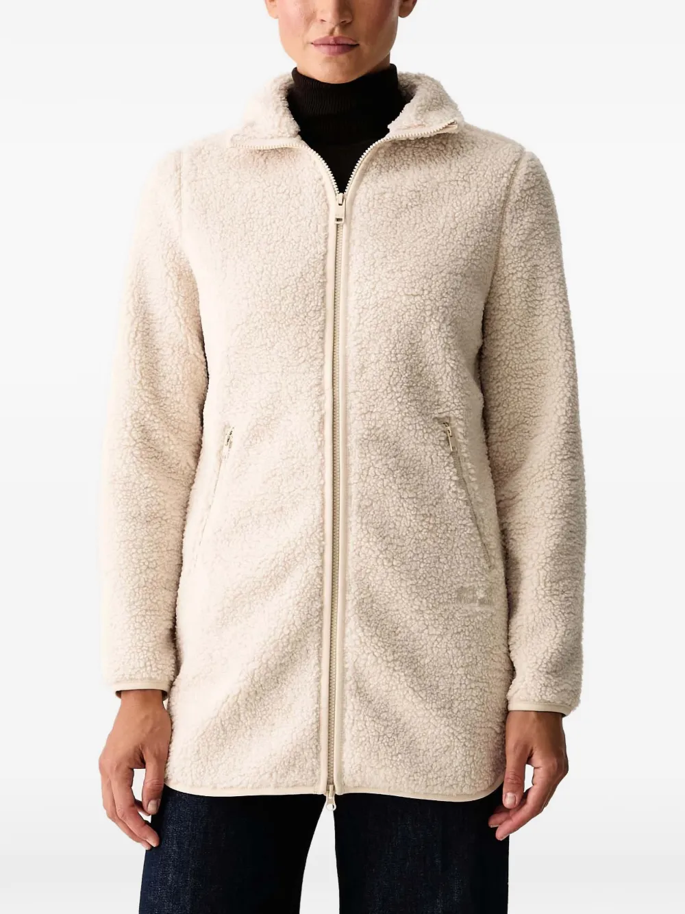 JACK WOLFSKIN fleece zip-up coat - Toni neutri