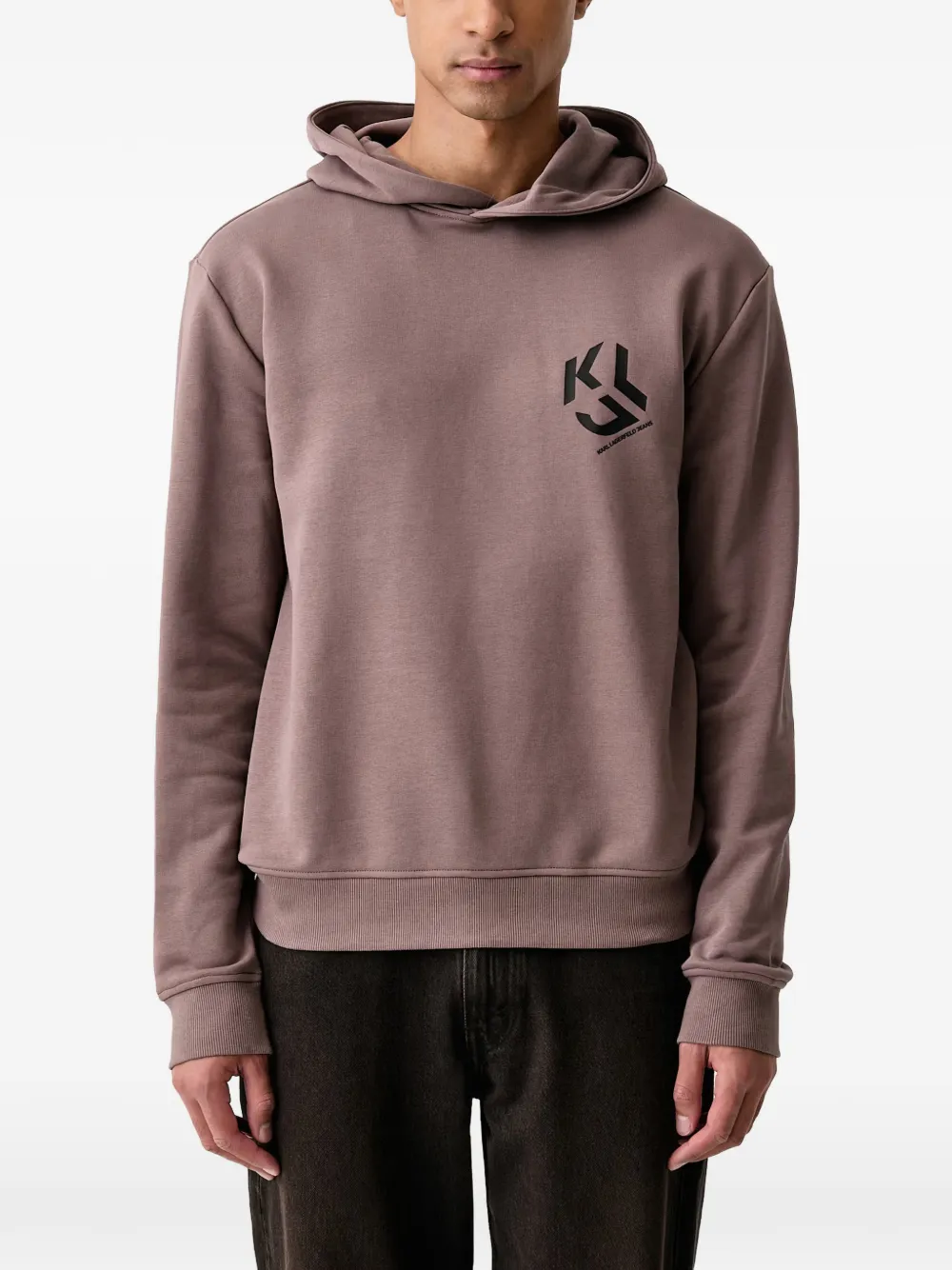 Karl Lagerfeld Jeans Hoodie met logoprint Paars