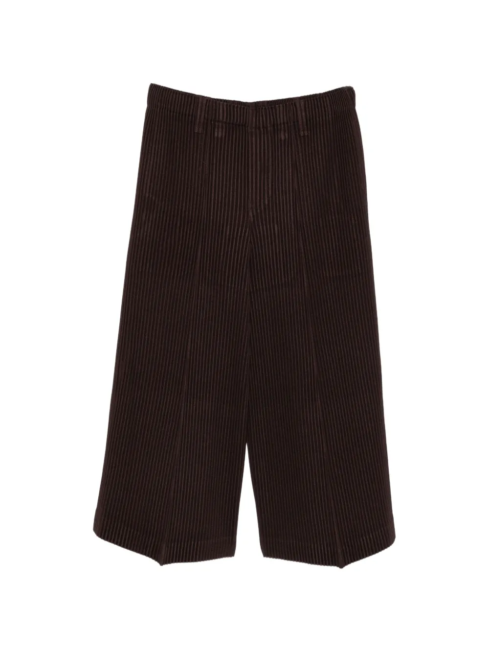 Homme Plissé Issey Miyake pleated cropped trousers Bruin