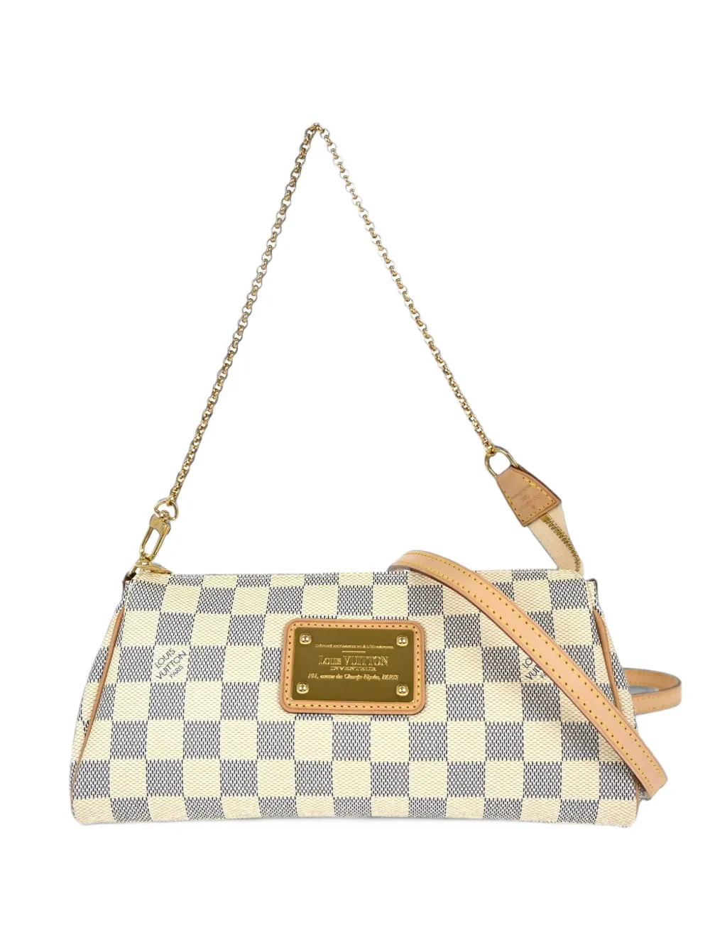 Louis Vuitton Pre-Owned Eva Damier Azur shoulder bag - White