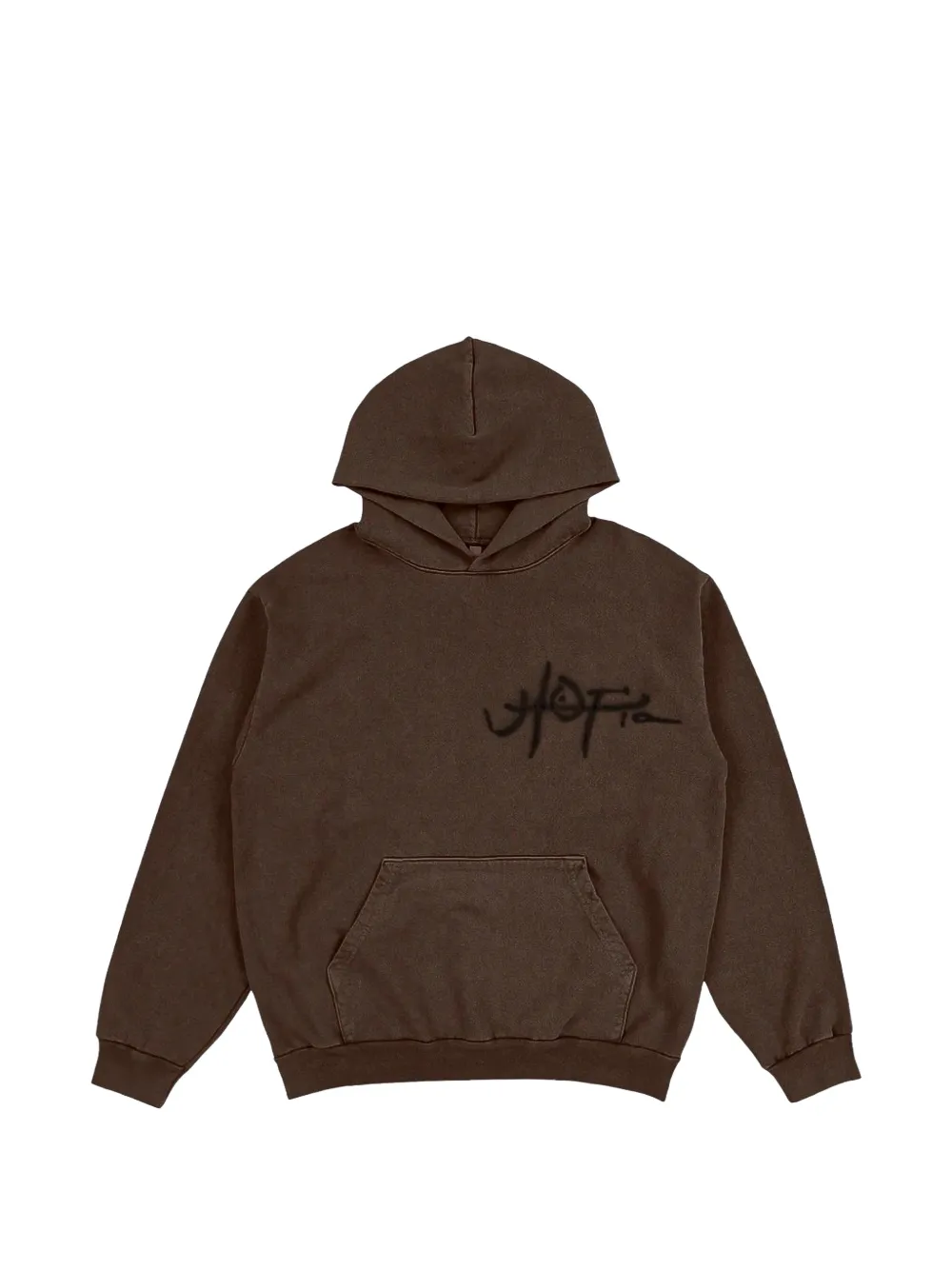 Travis Scott Utopia A2 logo-print hoodie - Marrone