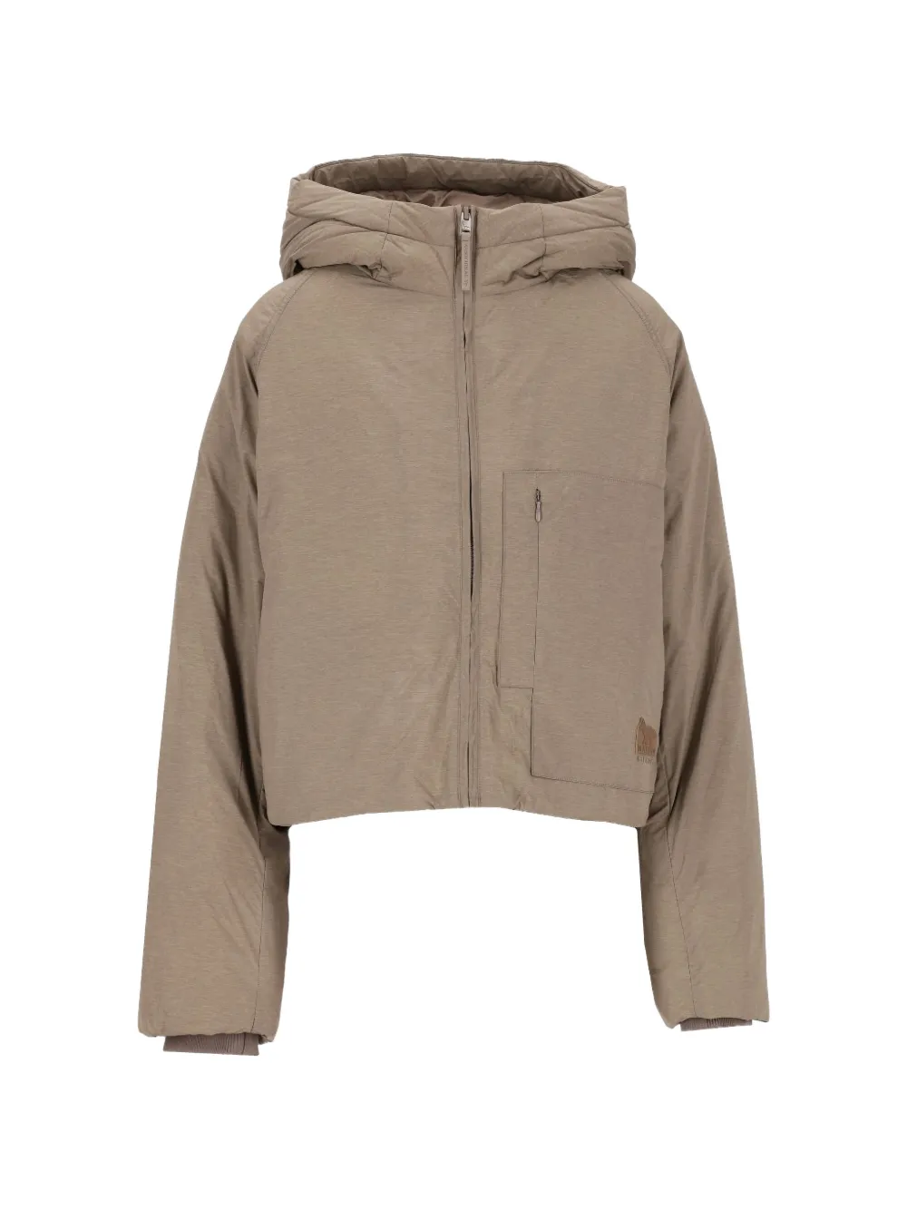 Maison Kitsuné profile fox hooded coat Beige