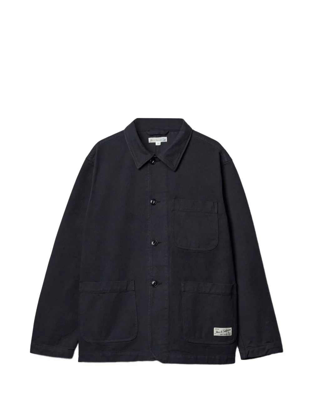 Merz B. Schwanen patch-pocket shirt jacket - Grigio