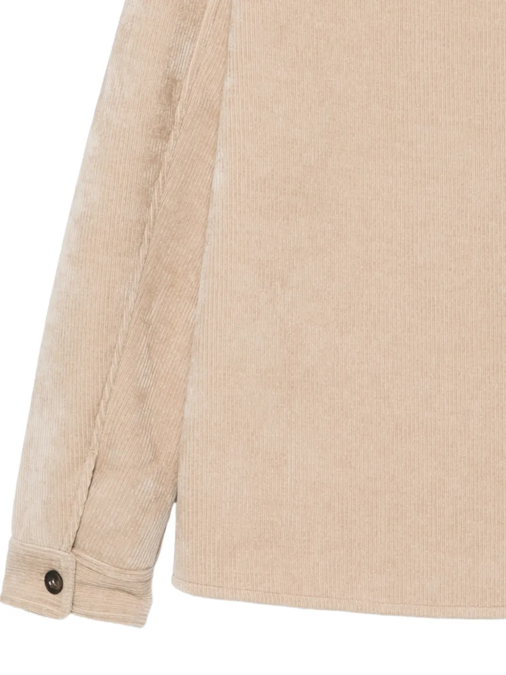MC2 Saint Barth corduroy button-up overshirt Beige