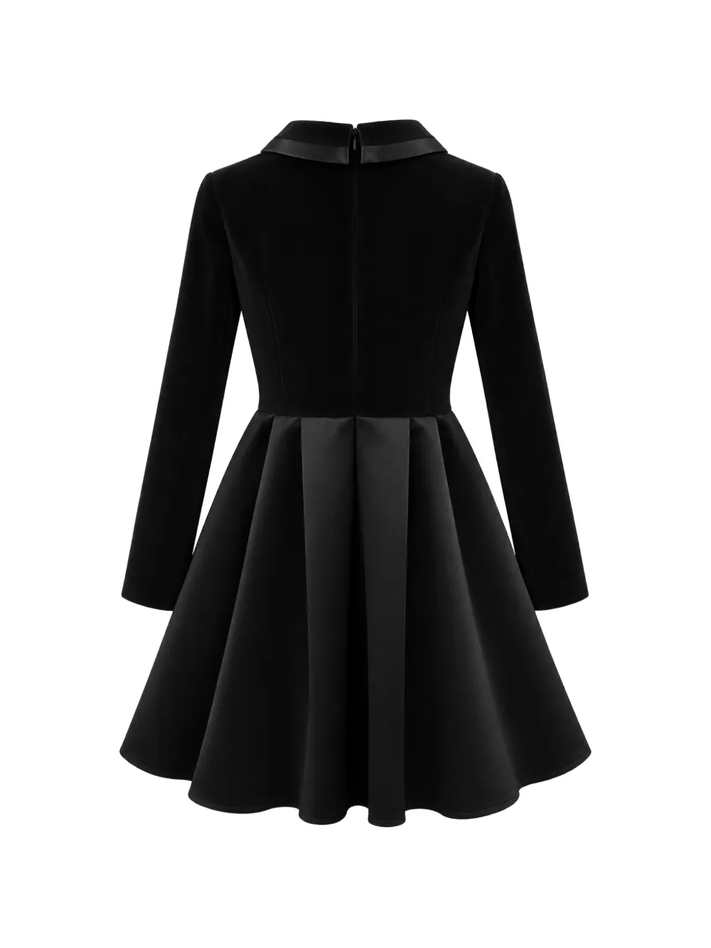 Elisabetta Franchi La Mia Bambina rhinestone-logo velvet-panelled dress Zwart