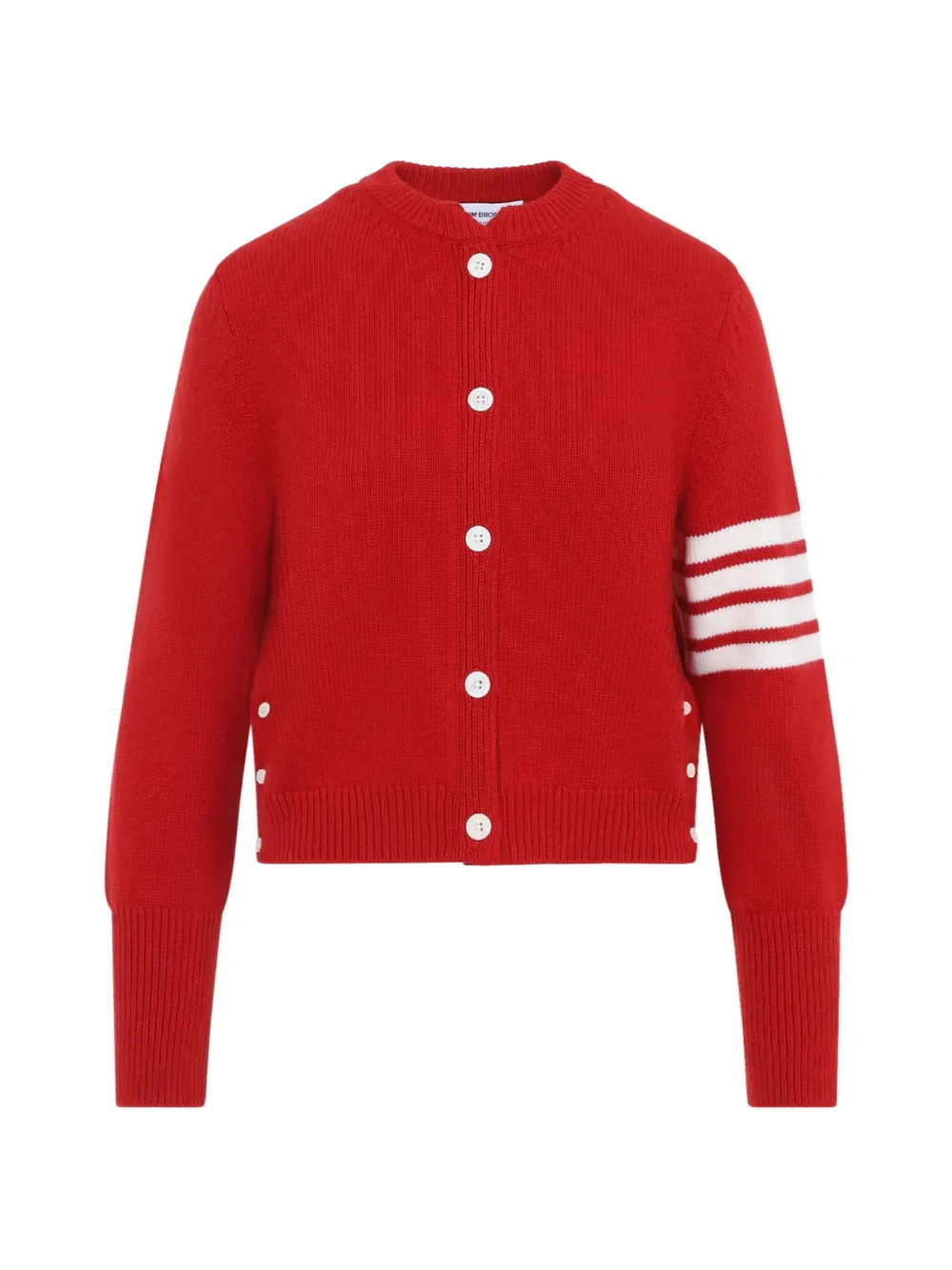 Thom Browne 4-Bar intarsia Hector cardigan - Rot
