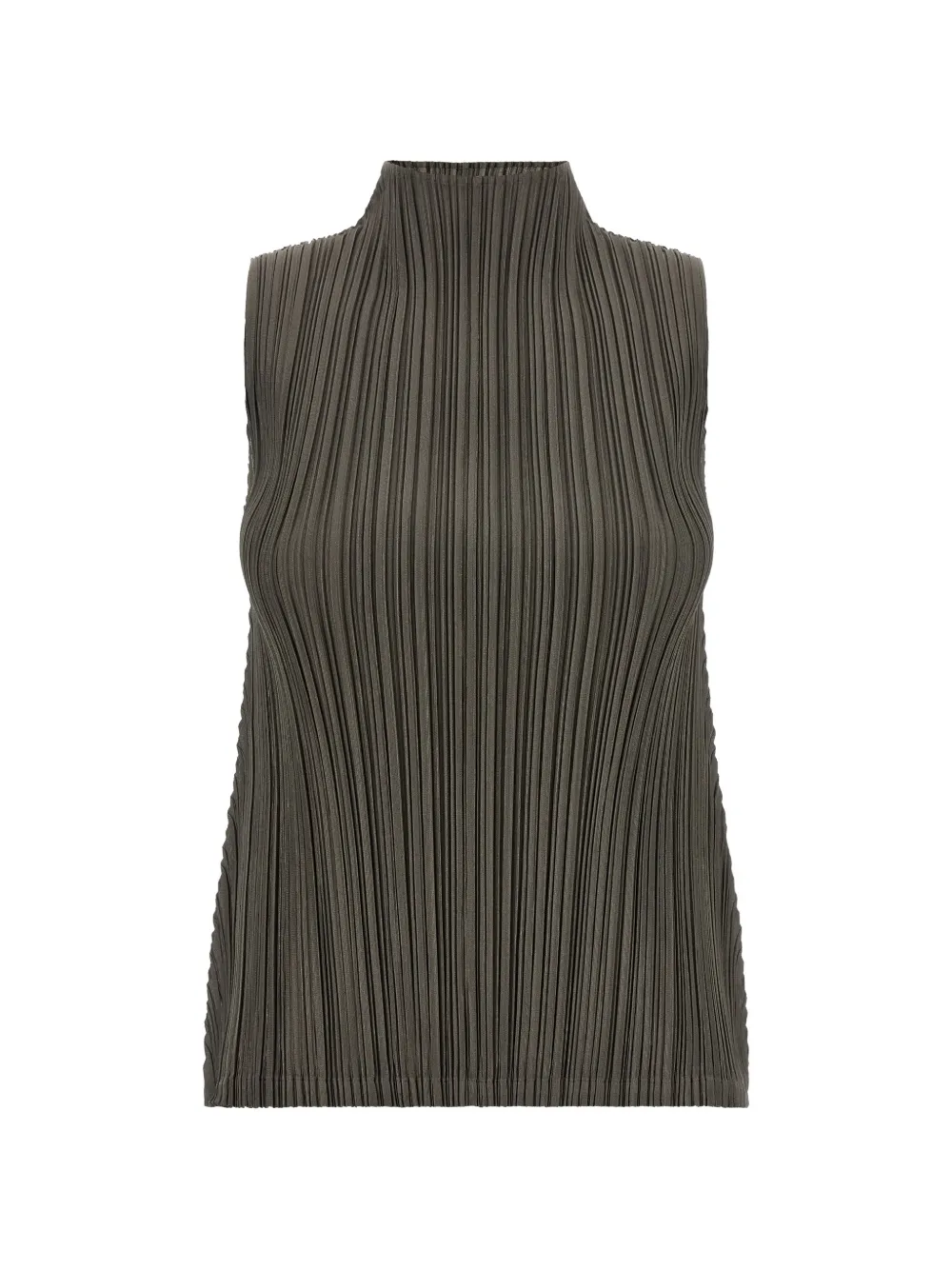 Pleats Please Issey Miyake Mellow Pleats sleeveless blouse - Verde