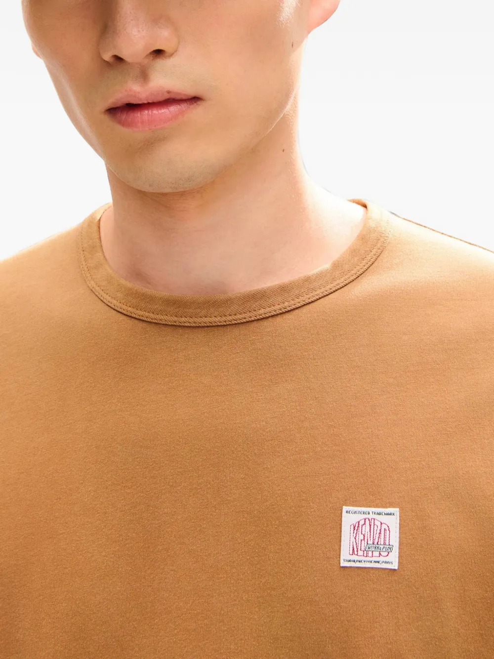 Kenzo Work And Play katoenen T-shirt Bruin