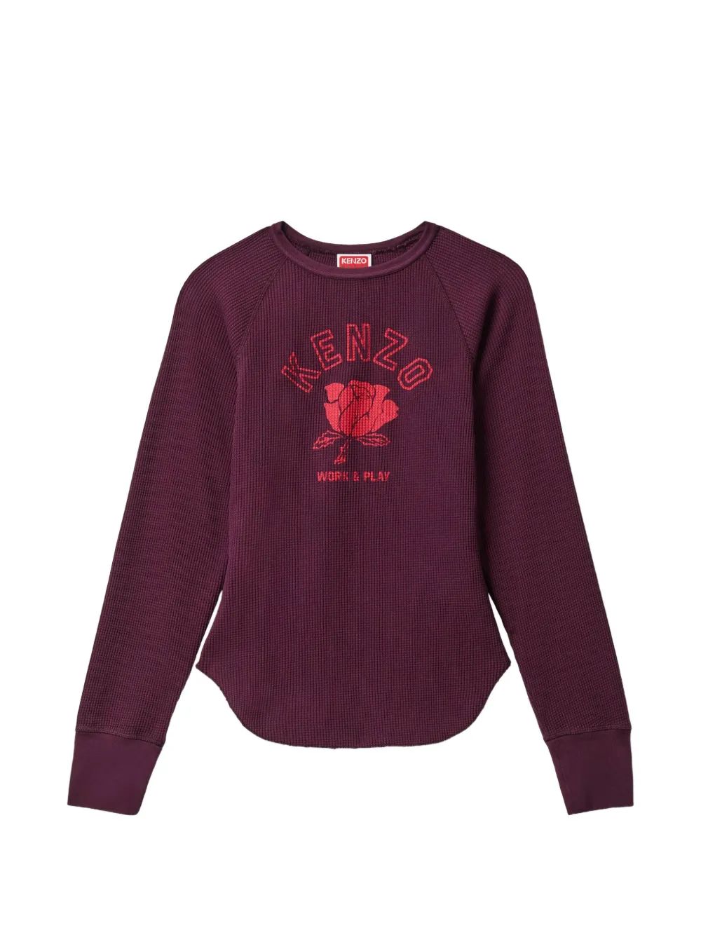 Kenzo Work And Play cotton T-shirt Paars