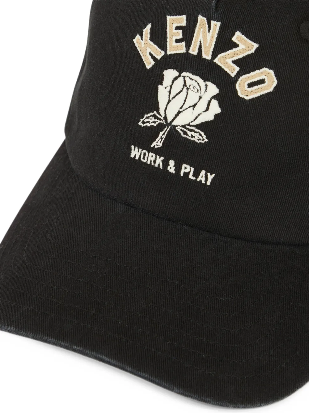 Kenzo Work And Play katoenen pet Zwart