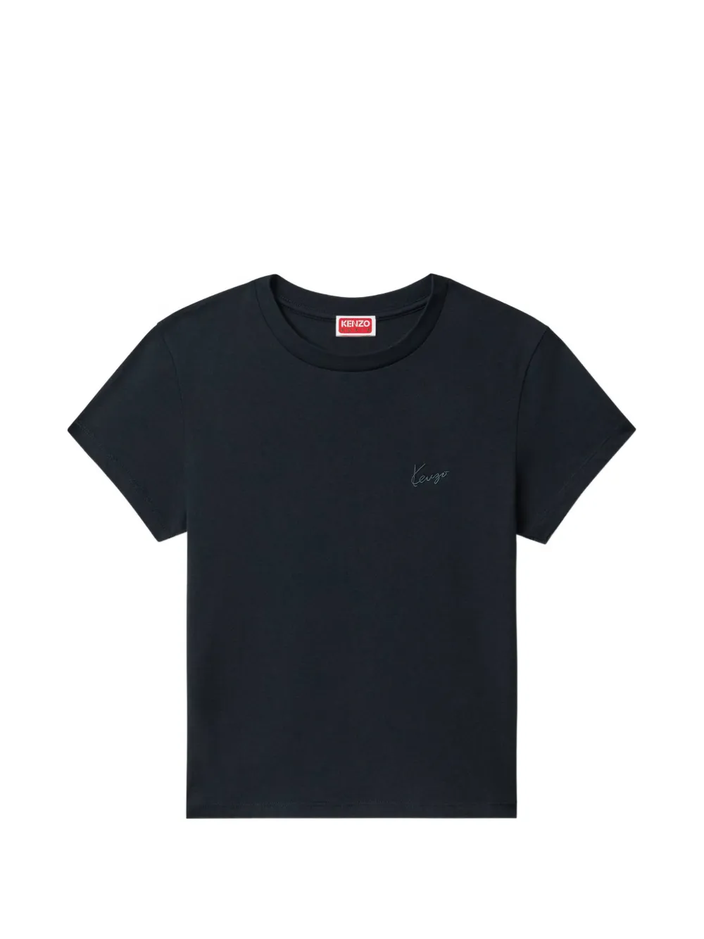 Kenzo Signature cotton T-shirt Zwart