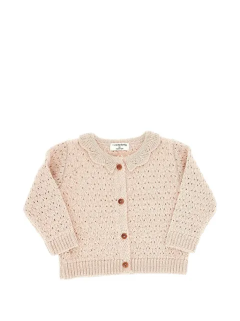 1+ In The Family openwork-knit scalloped cardigan