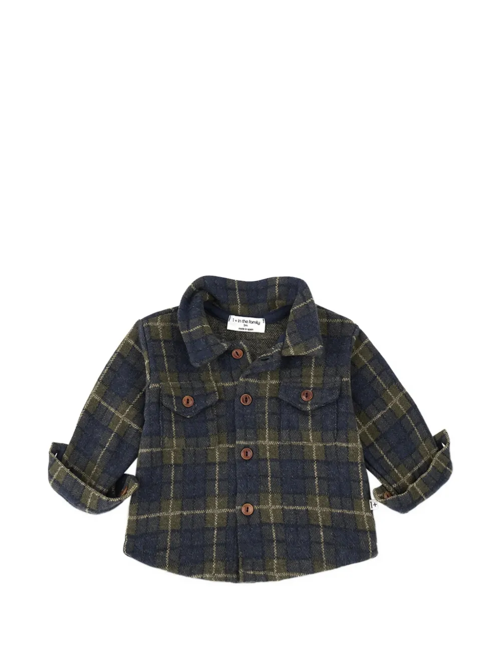 1+ In The Family Atlin check-pattern shirt - Verde