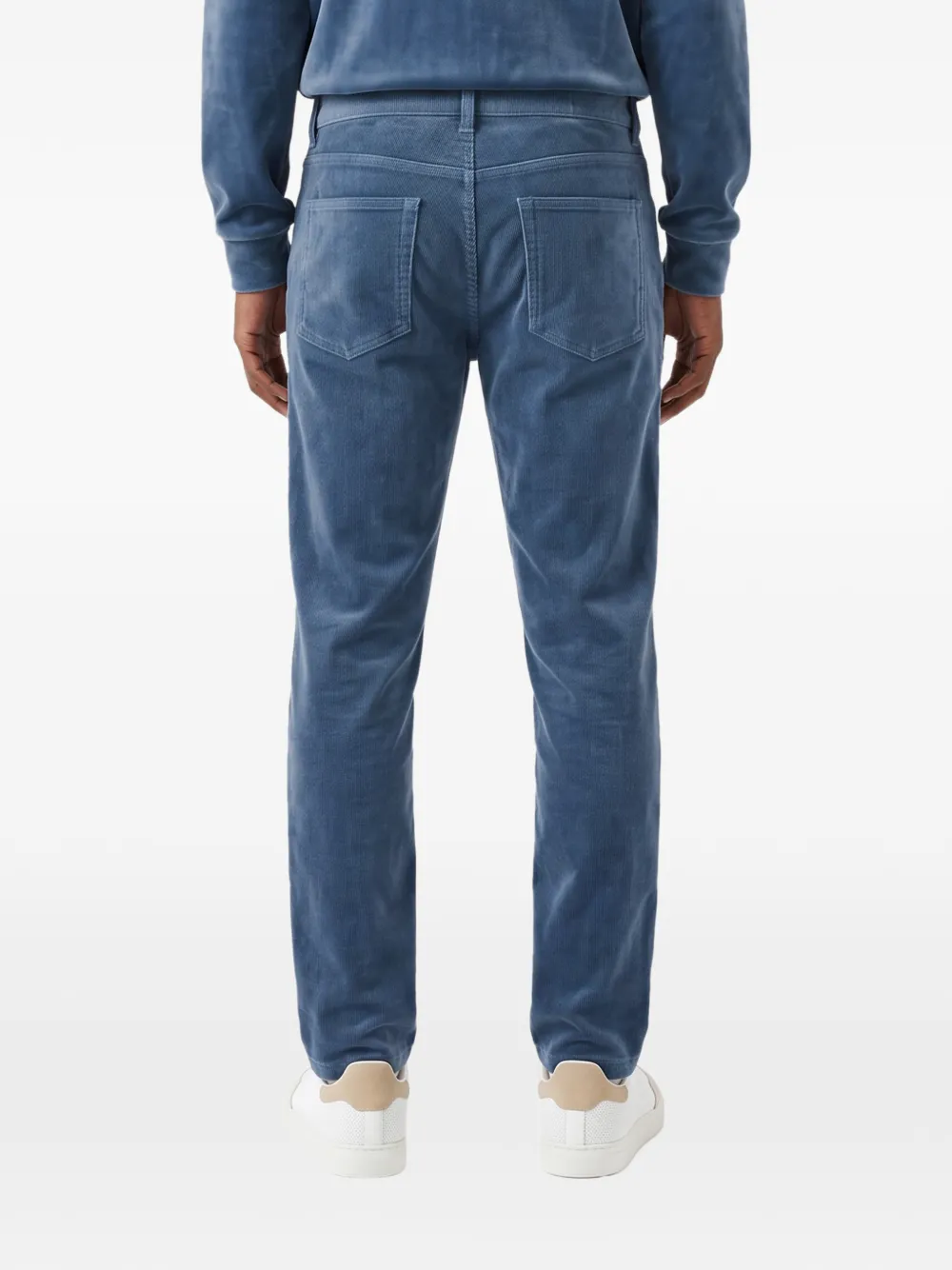 soshiotsuki x asics fluwelen broek met logo-print Blauw