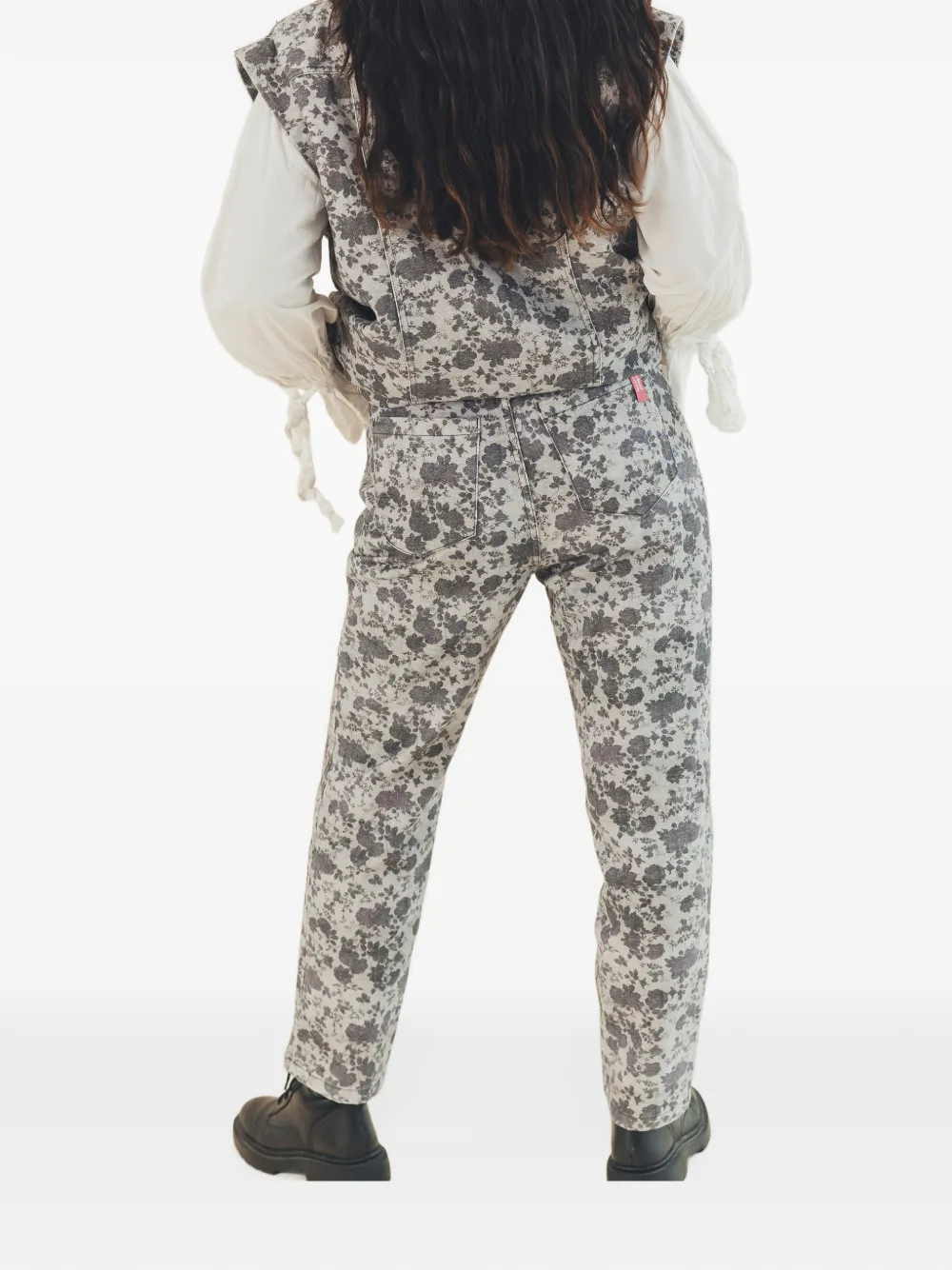 Favorite People Golden Hour floral-print trousers Grijs